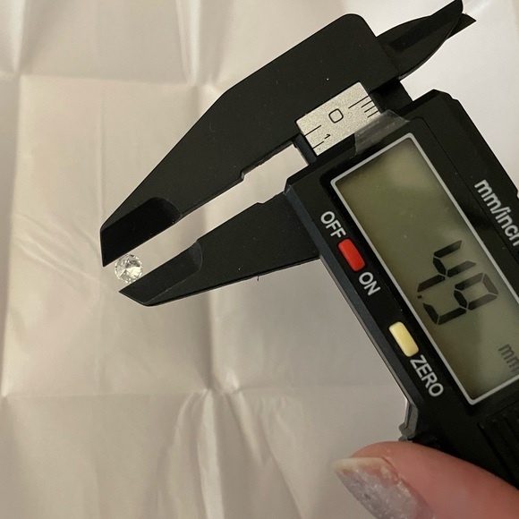 Estate 0.45ct natural earth-mined diamond vintage old round cut 1/2 carat 5mm - Picture 13 of 14